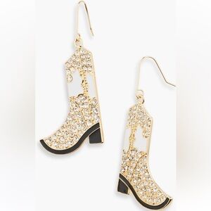 Cowboy Boot Drop Earrings